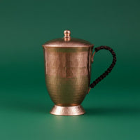 Copper Beer Mug Rustic Look Copper Simple to Clean to Clean Tableware for Tea Time