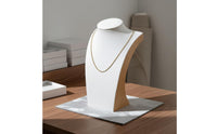 Necklace Bust Display Stand Solid Wood Base Necklace Display Bust Elegant Design Mannequin Neck Stand for Vendors