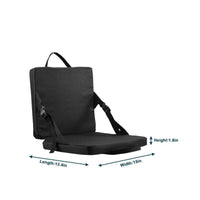 Padded Stadium Seat with Carrying Strap Indoor and Outdoor Portable Chair with Strap Supportive Foldable Seat Cushion Soft for Camping