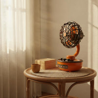 USB Rechargeable Desk Fan Gift Idea Cooling Device Two-Way Power for Students
