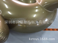 包邮加厚190CM充气金色天鹅金天鹅尖嘴鸭坐骑浮排游泳圈