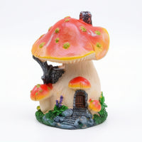 Toadstool House Resin Miniature Toadstool Figurines Mini for Hobbyists