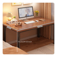 Simple Computer Desk Easy to Assemble Rectangular Writing Desk Spacious Desktop Simple Writing Table for Students, Professionals, Bedroom, Dorm Room