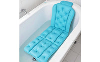 Non-Slip Bathtub Mat Suction Cup Design Padded Bath Lounger Spinal Support