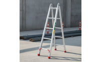 Aluminum A-Shaped Ladder Self-Standing Foldable Ladder Sturdy Safe for Home Maintenance, Warehouse