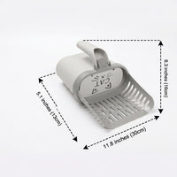 Cat Litter Sifter with Large Capacity Deep Bucket, PP Material Sifter and Cat Tool for Pet Waste Management in the Litter Tray
