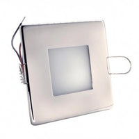 Square Recessed LED Ceiling Light Anti-Fog Recessed Ceiling Light Brushed Silver