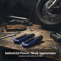 Rear Foot Pegs CNC Machined Motorcycle Footrests Aluminum Alloy Foot Pegs for Motorcyclists