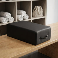 Pilates Support Box Wood Base Exercise Support Box Rounded Edges Exercise Block