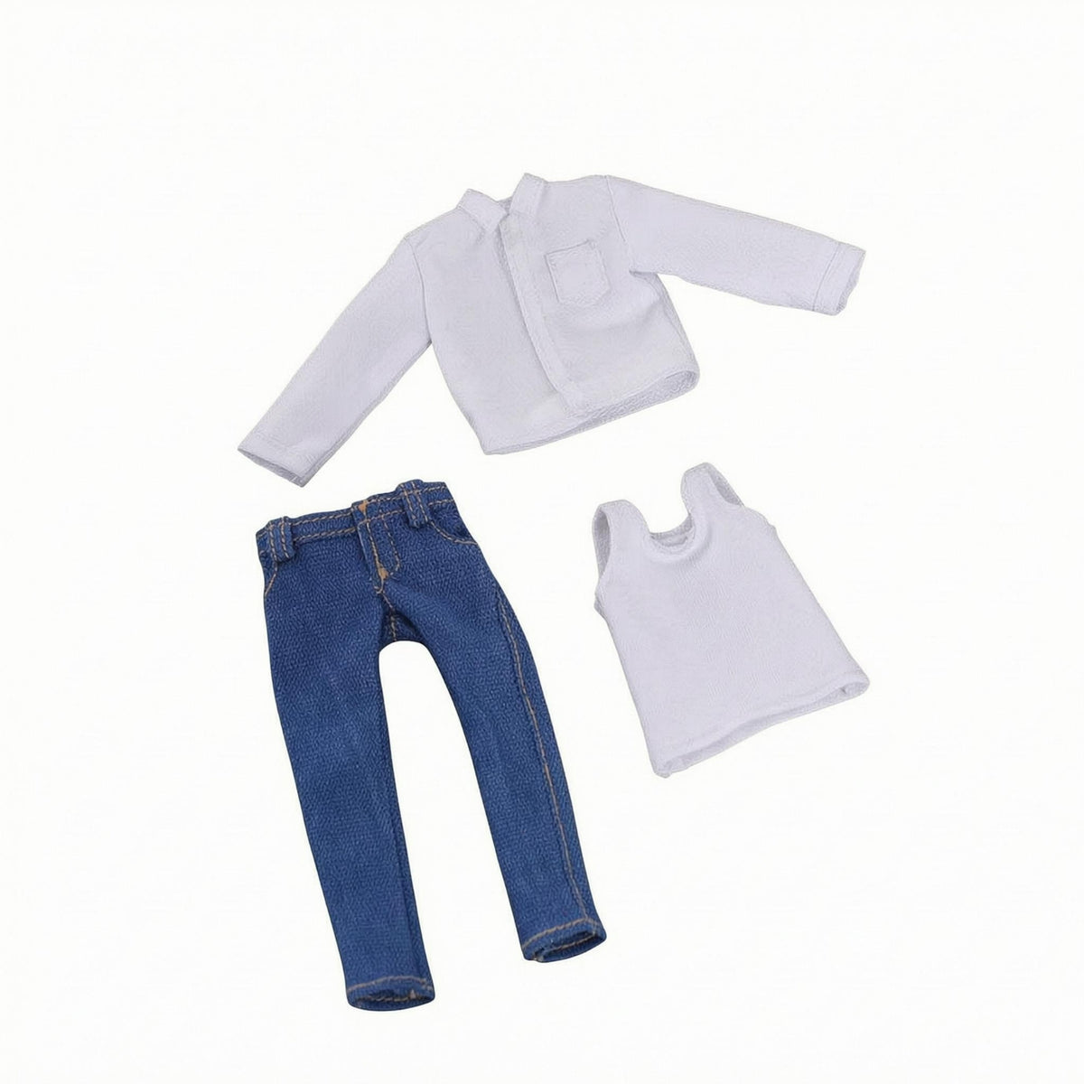 1/12 Scale Male Clothes Set   1/12 Scale Doll Outfit Cloth Material Miniature Apparel
