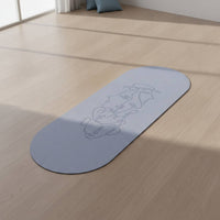 Sweat-Absorbing Exercise Mat with Coconut Fiber Textured Exercise Mat Supportive Portable for Home Gym