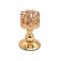 3 Pieces Wrought Iron Candle Holder Unique Shape Metal Candlestick Set