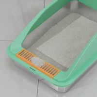 Stainless Steel Waste Receptacle Smooth Surface Cat Waste Receptacle Easy to Pet Hygiene Supply for Cats, Indoor, Home