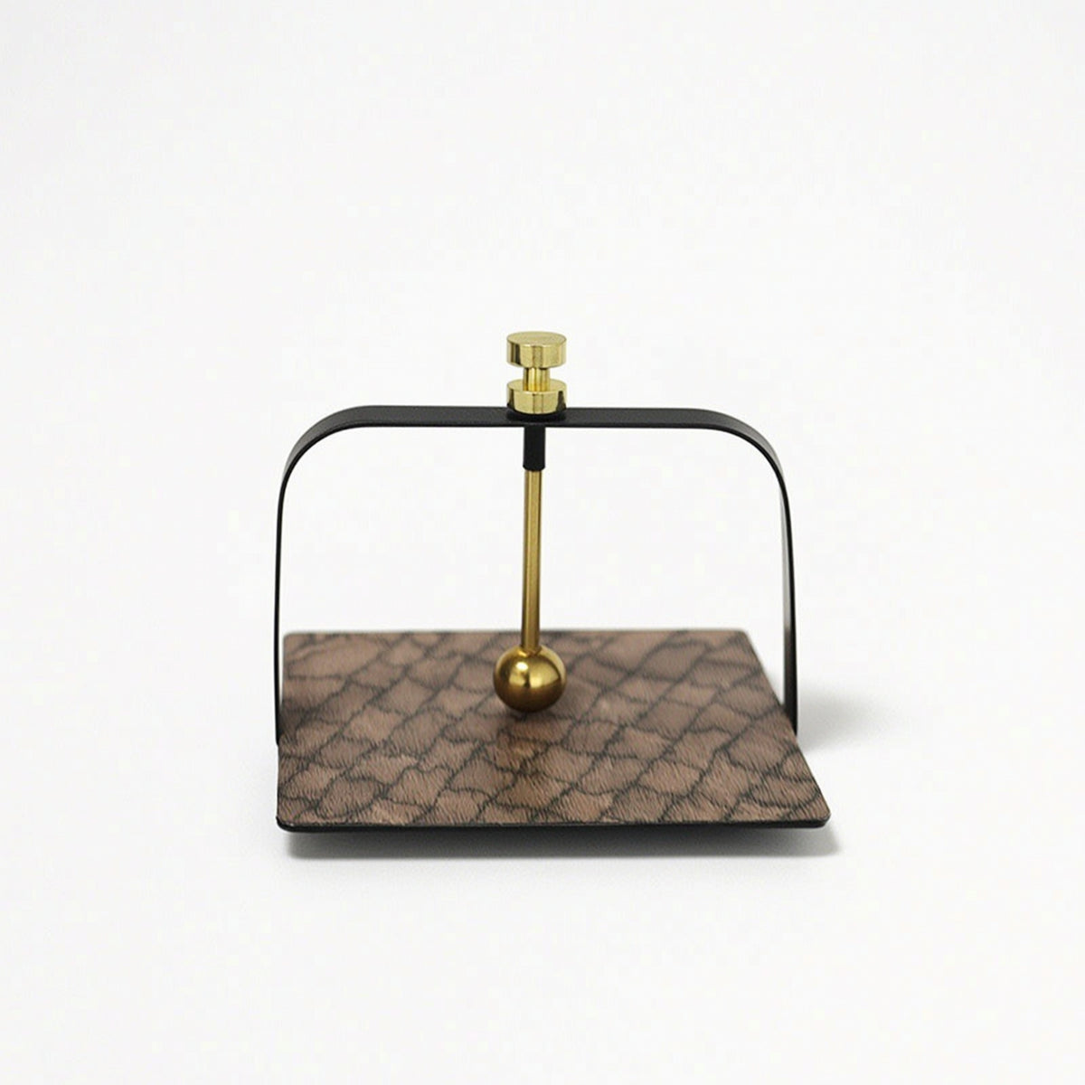 Tabletop Tissue Holder Compact Tissue Holder with Wood Base Decorative for Vanity, Desk