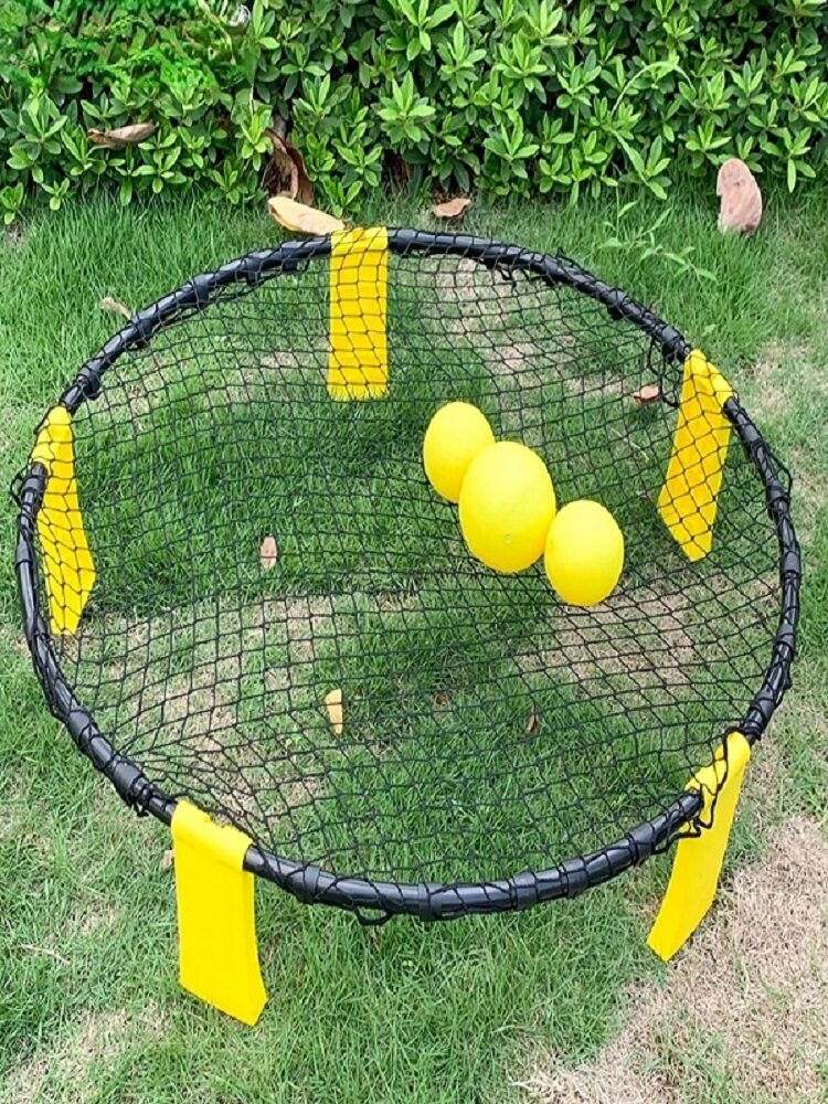 Spikeball Beach Volleyball Set with Yellow Logo