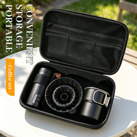 Portable Outdoor Hand Brew Coffee Set with Manual Grinder and Folding Cup