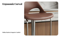 Adjustable rotating Bar Stool Minimalist Design Adjustable rotating Stool Stable Base with Footrest for Interior Designers