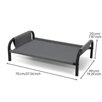 Raised Feline Bed Summer Cooling Raised Pet Bed Sturdy Metal Frame for Indoor