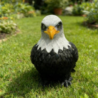 Bald Eagle Figurine Resin Eagle Head Ornament Weatherproof for Lawn