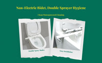 Dual-spray bidet, adjustable pressure