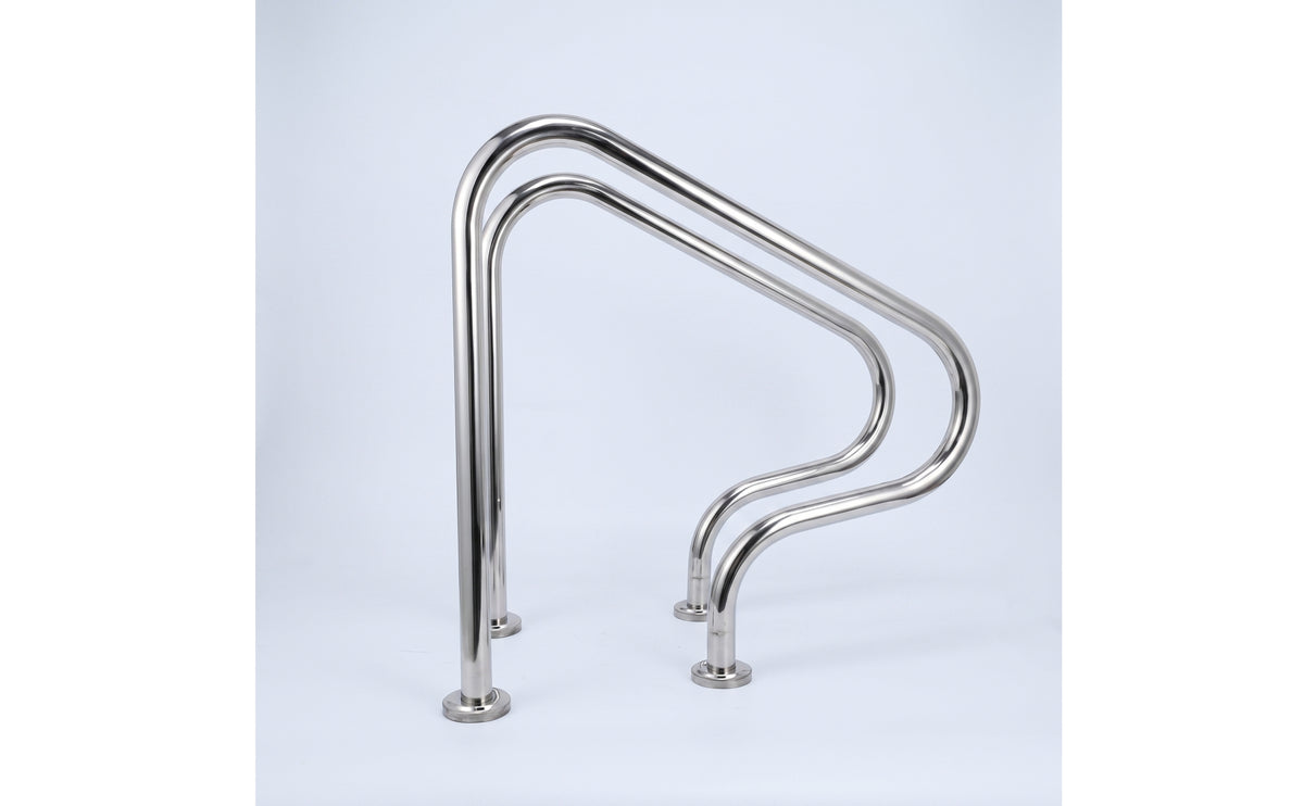 Rustproof Pool Handrail Polished Swimming Pool Grab Heavy Duty Long-Lasting for Elderly