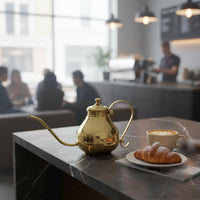 Gooseneck Kettle Precision Pouring Long Spout Pot Versatile Pour-over Coffee Pot for Baristas, Cafe, Restaurant