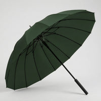 Solid Color Umbrella with Hook Handle Easy-Grip Straight Handle Umbrella Classic Minimalist for Commuters, Professionals, Commuting, Business, Travel