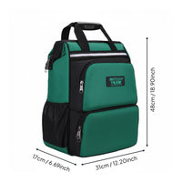 Tool Backpack Large Capacity Molded Base Tool Bag Wear-Resistant for Technicians