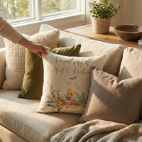 Easter Pillow Cover Machine Washable Easter Bunny Throw Pillow Case Spring Decoration for Home, Living Room, Sofa, Bed, Office