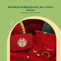Plush jewelry box with compartments