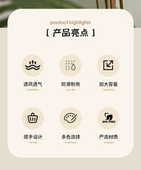 软料手提收纳筐大号塑料镂空买菜收纳篮水果蔬菜厨房置物篮子批发