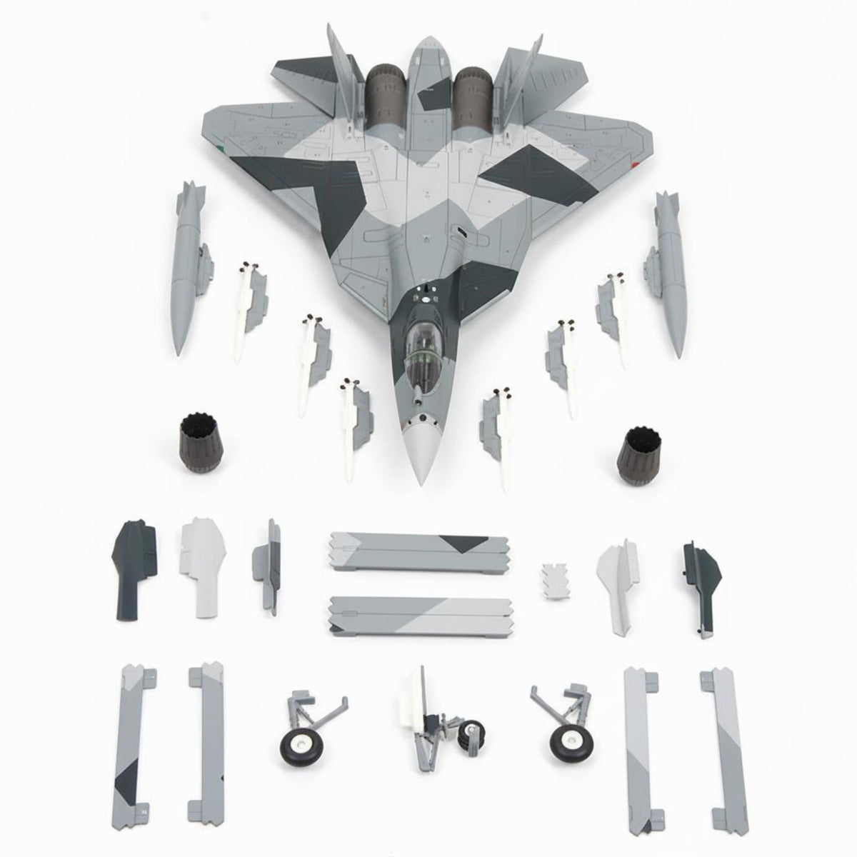 Fighter Plane Model Highly Detailed 1:72 Fighter Jet Interchangeable Parts Diecast Airplane Model for Aviation Enthusiasts
