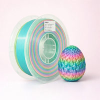 PLA Material 3D Printer Filament Silk Gradient, Consumables Rainbow for FDM, 1.75mm 1kg Spool