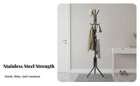 Freestanding Multihanger Rack Stable Base Garment Stand Easy Assembly for Renters