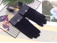 Men's Winter Touchscreen Gloves - Warm Fleece Lined Cotton for Driving & Sports