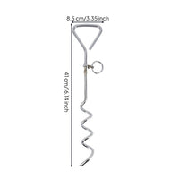 Chrome-Plated Dog Tie-out Clip Sturdy Pet Tethering Clip Portable Dog Tie out Cable Easy to Install for Outdoor