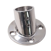 316 Stainless Steel Round Tube Base 90/45 Degree for Awning Railing Handrail Yacht Hardware