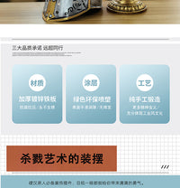 欧式复古斯巴达勇士头盔装饰道具摆件金属手工家居装饰模型工艺品