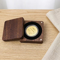 Wooden Coin Box with Four Magnets, Hinged Lid, for Commemorative Coins, Medals, Silver Dollars, Badges, Ancient Coins, Gold Coins