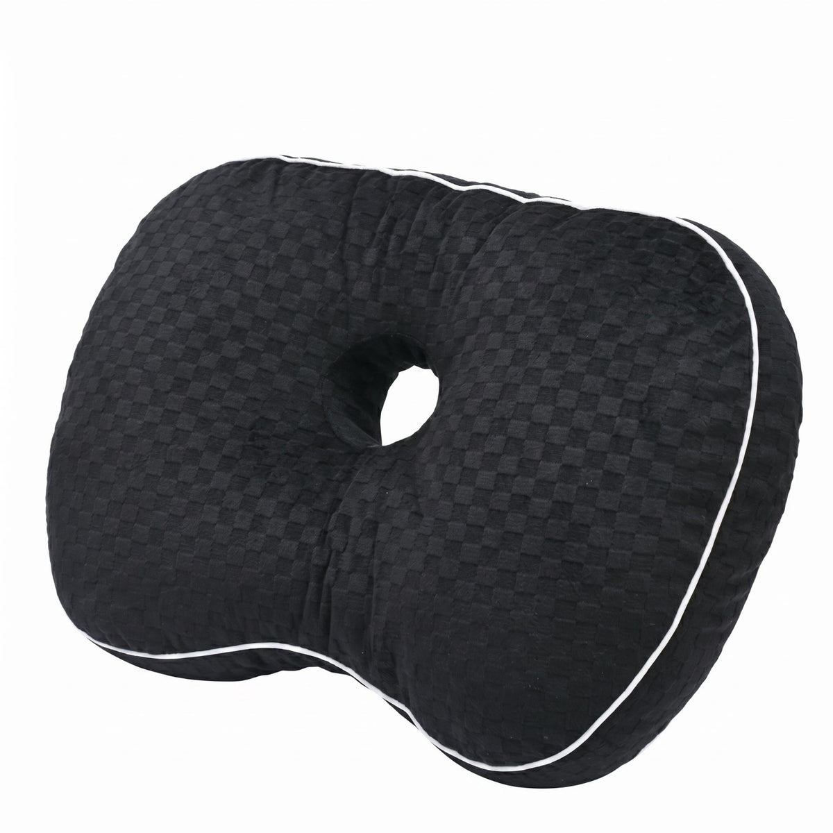 Contoured Side Sleeper Ear Pillow Ergonomic Ear Pillow Textured Textile