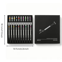 10 Pieces Precision Screwdriver Set with Case Easy-to-Store for Jewelers, DIYers