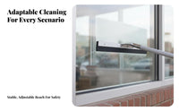 Multi-Purpose Telescopic Solar Panel Cleaning Kit Soft No-Scratch Bristles Solar Panel Cleaning Kit Lightweight Design Water Fed Pole Brush Long-Lasting and Rustproof for Professional Cleaners, Building Maintenance Personnel, Glass Panes, Vehicles