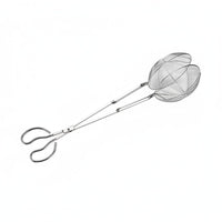 Extended Design Long Handle Mesh Clamp Multi-Purpose Stainless Steel Aquatic Creature Catcher Comfortable Grip Scissor Type Aquatic Creature Grabber Easy to Clean for Farmers