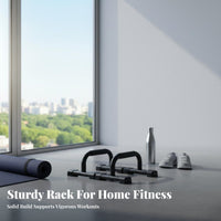 2 Pieces Press-up Handles Comfortable Foam Grips Press-up Stands I-Shaped Parallettes Sturdy Duty Floor Press Handles Portable