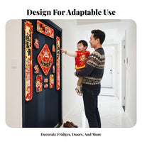 Couplets, Horse Year, Creative Holiday Door Decor, Fu Sticker