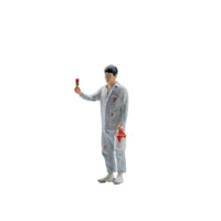 Worker Figurine Realistic Diorama Figure Detailed for Dioramas, Hobbyists