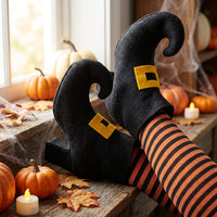 Accessoire de Sorcière En Peluche Amusant et Effrayant Jambe de Sorcière En Peluche Design Créatif Ornement Saisonnier pour Enfants, Intérieur, Bureau