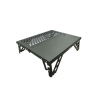 Folding Camp Table Foldable Iron Folding Table Compact Furniture for  , Simplifiers, Hiking, Picnics, Outdoor