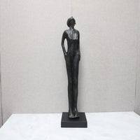 欧式创意简约仰头人物雕塑摆件客厅卧室玄关酒店办公室家居装饰品