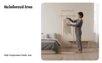 Modern design complimentarystanding Single-Bar Clothes Hanger Minimalist Design Single pole Costumer Stand Space-Saving Gpoleent Rack Sturdy Base for Home Users, Homeowners, Entryway, Apartment, wardrobe area, Boutiques